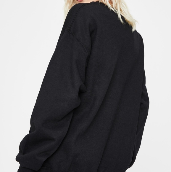 Dolls Kill Size Small Dabbin' Santa Black Sweater + Socks Bundle NWT - Picture 4 of 16